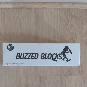 Buzzed Blocks Tower Adult Drinking Game 54 Wooden Blocks  Ages 21+